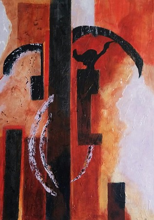 Geen titel geschilderd door Ineke Rethans